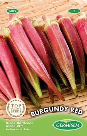 OKRA SEEDS - BURGUNDY RED - 250GR seeds