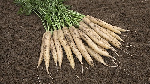 CARROTS SEEDS - White satin Carrot Seeds - 25000 seeds